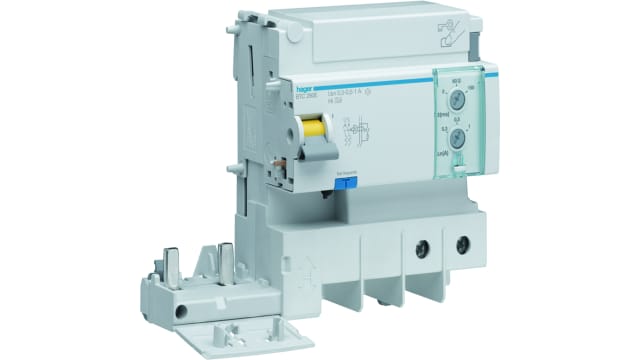 Hager BTC Electronic Circuit breaker, 125A, 2 Pole, 1 A, 300 mA, 500 mA, Type AC, 500V | BTC280E