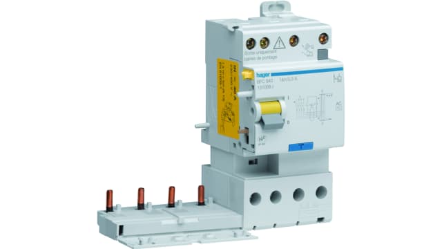 Hager BSC RCCB, 63A, 4 Pole, 1A, Type AC | BSC863