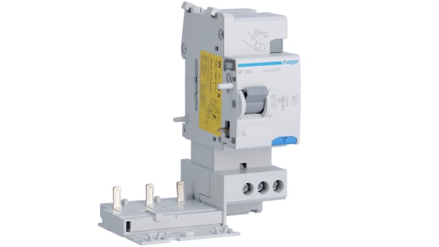 Hager BF RCCB, 25A, 3P Pole, 300mA, Type AC | BF326
