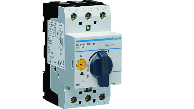 Hager 10 Motor Protection Circuit Breaker | MM510N