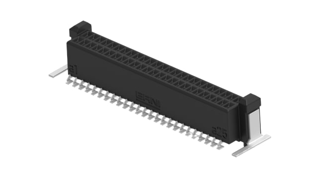 ERNI ERNI MicroCon Series Vertical Surface PCB Header, 50-Contact, 2 Row, 0.8 mm Pitch Surface Mount | 294006-E
