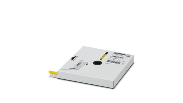 Phoenix Contact Insulated Ferrule, 8 mm Pin Length, 0.8 mm Pin Diameter, Yellow 24 AWG Wire Size | 3240251