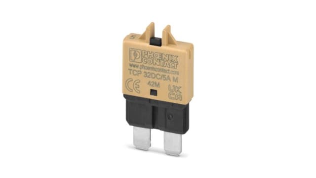 Phoenix Contact Thermal Circuit Breaker -  Single Pole 32V dc Voltage Rating Base Mounting, 5A Current Rating | 1499963