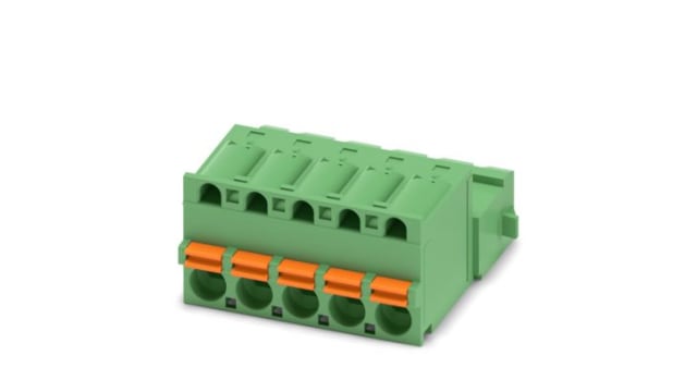 Phoenix Contact PCB Terminal Block, 5-Contact, 5.08mm Pitch, Push-In, 1-Row, Socket Termination | 1925896