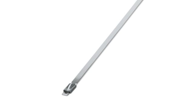 Phoenix Contact Cable Tie, Standard, 259 mm x 4.6 mm, Silver Polyamide | 3240809