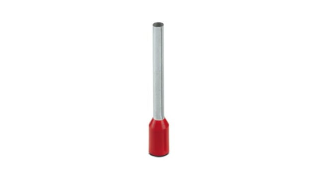Phoenix Contact Insulated Ferrule, 18 mm Pin Length, 1.7 mm Pin Diameter, Red 16 AWG Wire Size | 3241125