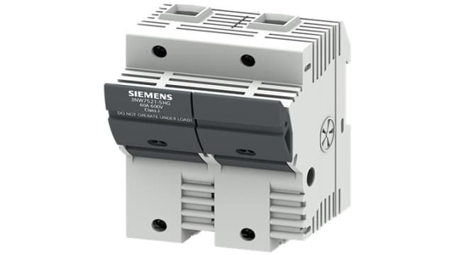 Siemens 60A Fuse Holder for 118mm Fuse, 2P, 600V | 3NW7521-5HG