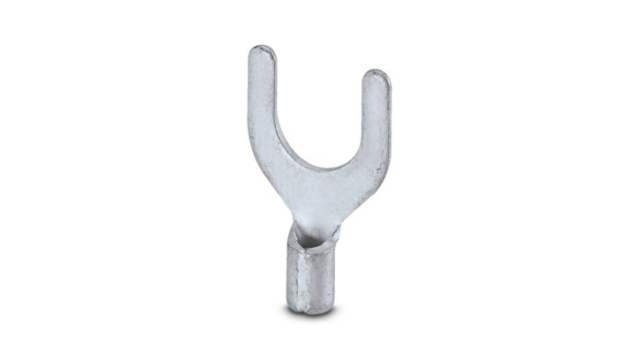 Phoenix Contact, C-FC Uninsulated Fork Terminal, 20 AWG to 17 AWG, M6 Stud Size, Silver | 3240141