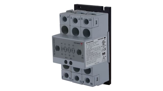 Carlo Gavazzi RGC1P Series Solid State Relay, 37 A Load, DIN Rail or Panel, 660 V ac Load, 32 Vdc Control | RGC3A60D10KKE