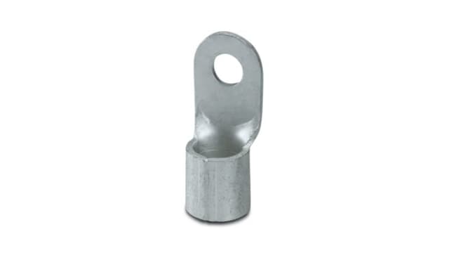 Phoenix Contact, C-RC Uninsulated Ring Terminal, M10 Stud Size 3/0 AWG 3/0 AWG Wire Size, Silver | 3240121