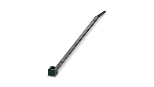 Phoenix Contact Cable Tie, Standard, 98 mm x 2.5 mm, Black Polyamide | 3240733