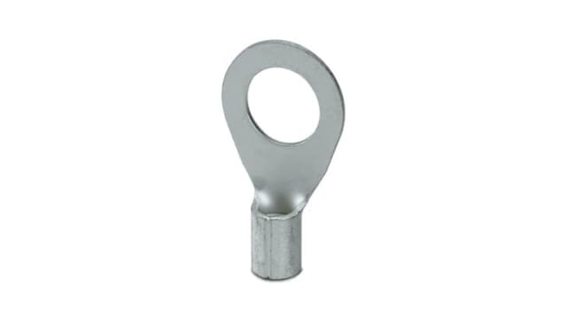 Phoenix Contact, C-RC Uninsulated Ring Terminal, M12 Stud Size 6 AWG 6 AWG Wire Size, Silver | 3240098