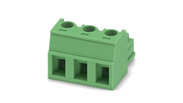 Phoenix Contact PCB Terminal Block, 3-Contact, 5.08mm Pitch, Push-In, 1-Row, Socket Termination | 1900785
