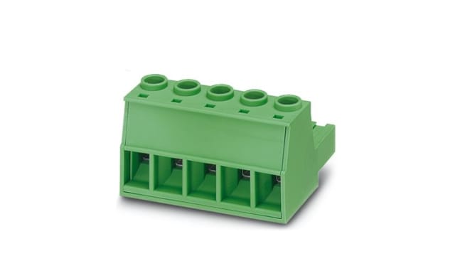 Phoenix Contact PCB Terminal Block, 3-Contact, 10.16mm Pitch, Push-In, 1-Row, Socket Termination | 1913510