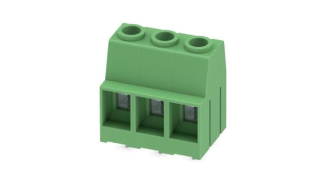 Phoenix Contact PCB Terminal Block, 3-Contact, 10.16mm Pitch, Wave Soldering, 1-Row, Plug In, Screw Termination | 1929520