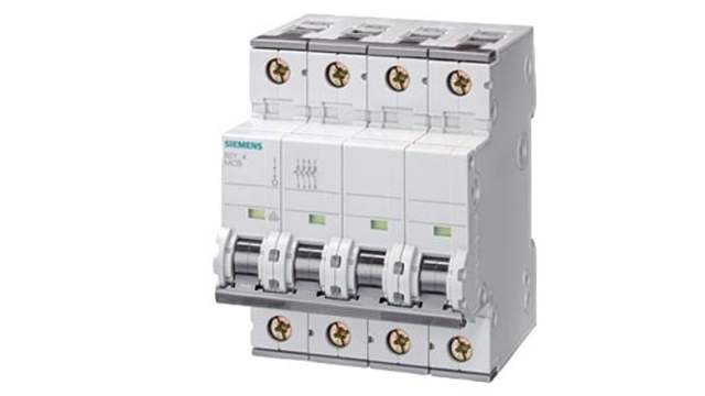 Siemens SENTRON 5SY8 Miniature Circuit Breaker, 4-Pole, 25 A, Type D, 400 V ac AC, 60 V dc DC, 30 kA Breaking Capacity | 5SY8425-8