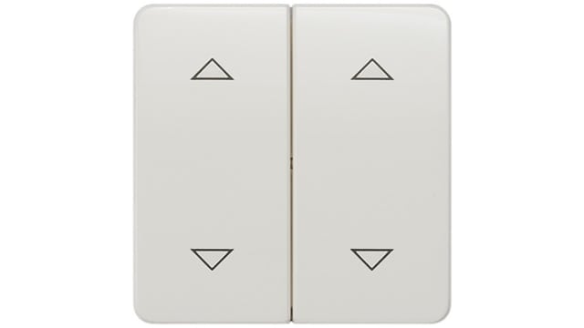 Siemens White, 2 Way Push Button, 2 Gang, 5TG79 | 5TG7961