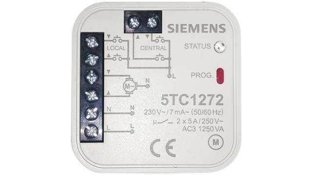 Siemens Blind & Roller Control Switch 5 A 5TC12 Series | 5TC1272