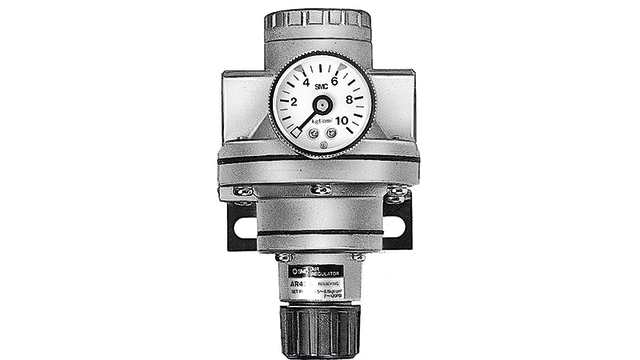 SMC 1/4 in Air Regulator - 1 Mpa, AR425-F02, 1/4 in 20 L/min, G AR425 bis 935 | AR425-F02