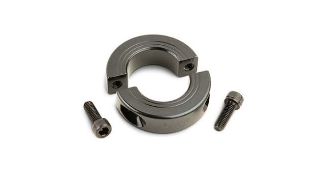 Ruland Shaft Collar, Two Piece, Clamp, OD 93 mm OD, W 19 mm, Steel | MSP-65-F