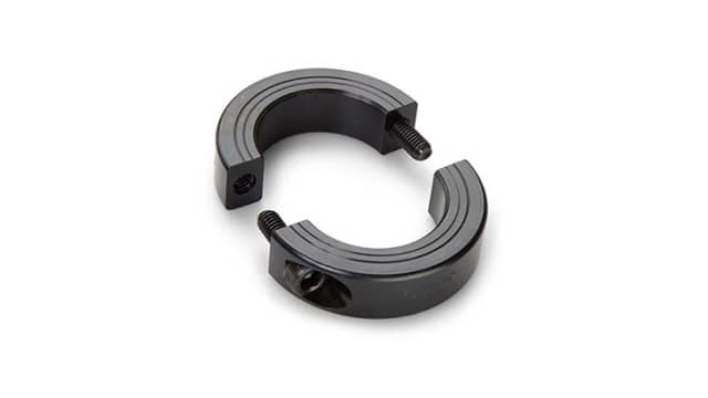 Ruland Shaft Collar, Two Piece, Clamp, OD 88 mm OD, W 19 mm, Steel | MSPB-60-F