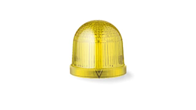 AUER Signal T Series Series Yellow Multiple Effect Beacon, 110 → 120 V, Tube Mounted, LED Bulb, IP66 | 859507310