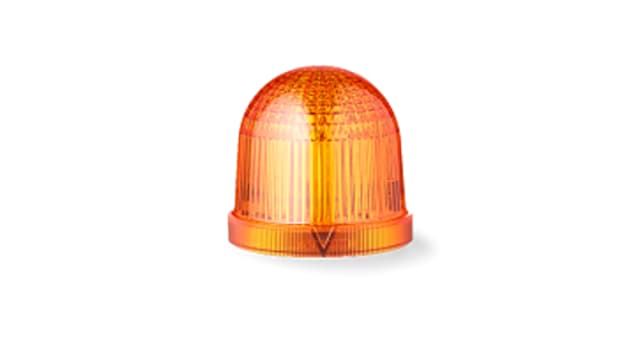 AUER Signal T Series Series Orange Multi Strobe Beacon, 120 V ac, Tube Mounting, LED Bulb, IP66 | 859511310