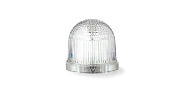 AUER Signal T Series Series Clear Multi Strobe Beacon, 24 V ac/dc, Tube Mounting, LED Bulb, IP66 | 859514405