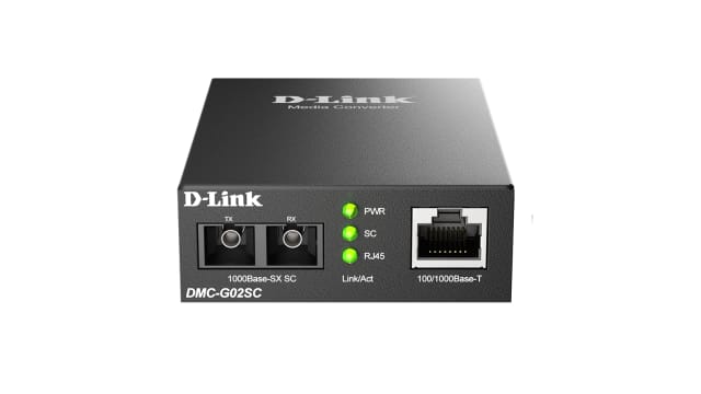 D-Link RJ45 Ethernet Media Converter, Multimode, 1000Mbps, Multimode 550 m | DMC-G02SC/B