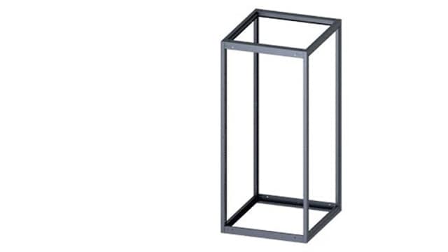 Siemens 8MF1 Series Black RAL 7035 Steel Support Frame, 2000 mm H, 900 mm W, 1000 mm D, 2000 mm L For Use With Standard | 8MF1090-2GS40