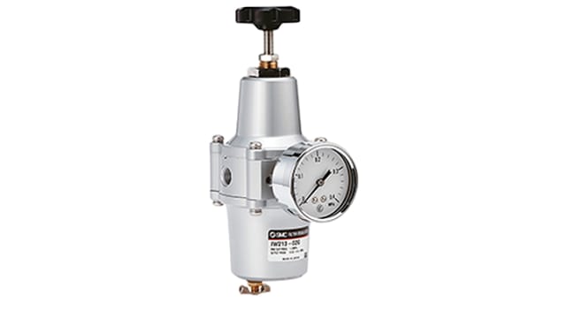 SMC IW Filter/Regulator (FR) Assembly, 1/4, 0.5 Mpa, EIW215-N02-X7 | EIW215-N02-X7