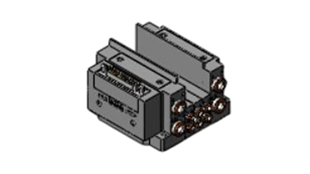 SMC SY3000 series 3 station Pneumatic Control Valve Manifold for use with Valve, SS5Y3-10F1-03B-C4-NA | SS5Y3-10F1-03B-C4-NA