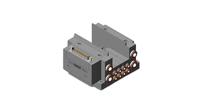 SMC SY3000 series 4 station Pneumatic Control Valve Manifold for use with Valve, SS5Y3-10F1-04B-C4-NA | SS5Y3-10F1-04B-C4-NA