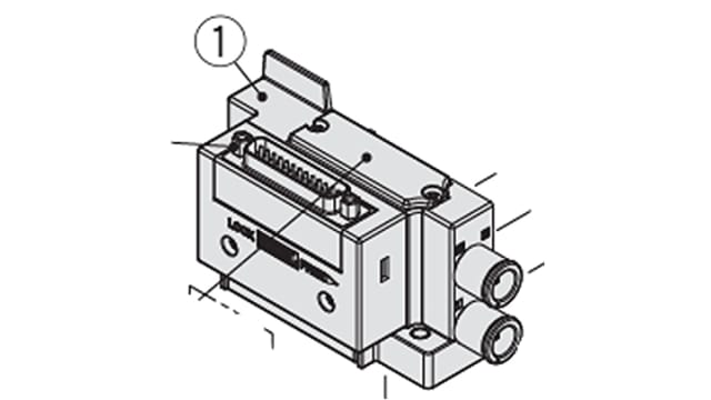 SMC Pneumatic Solenoid-Operated Control Valve for use with Valve, JSY11M-1P-3A1-C8 | JSY11M-1P-3A1-C8