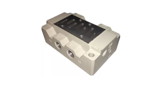 SMC VS7 series Rc 1/4 Connection Plate for use with Valve, VS7-1-A02 | VS7-1-A02