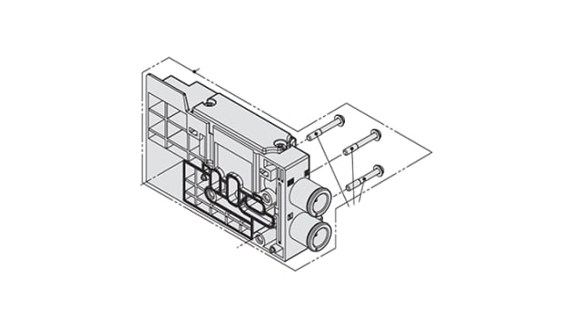 SMC JSY3000 series NPT Pneumatic Solenoid-Operated Control Valve for use with Valve, JSY31M-3P-1A-C10 | JSY31M-3P-1A-C10