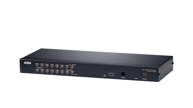 Aten 21 Port 16 Displays HDMI KVM Switch 3.5mm Audio Jack Female 1920 x 1200 pixel Maximum Resolution | KH1516AI