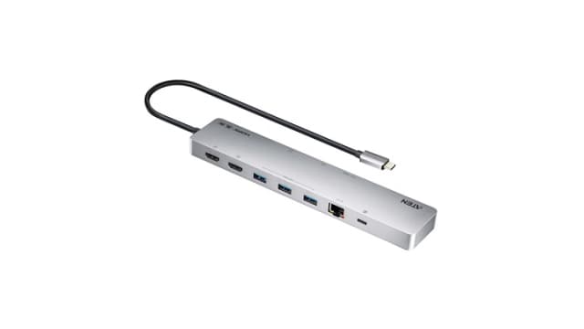 Aten  2 3840 x 2160 pixel USB C Laptop Docking Stations USB 3.2 Gen 1 Portswith HDMI - 11 xUSB ports | UH3240
