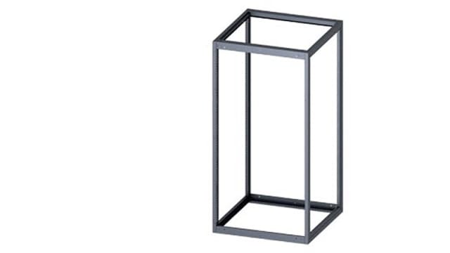 Siemens 8MF1 Series Black RAL 7035 Steel Enclosure Frame, 2000 mm H, 1 m W, 1000 mm D For Use With Standard Empty | 8MF1000-2GS40