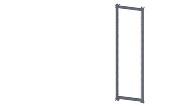 Siemens 8MF1 Series Black RAL 7035 Steel Enclosure Frame, 2000 mm H For Use With Installation 19 Devices | 8MF1000-2AR02-4