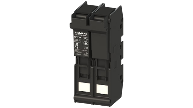 Siemens 63A Fuse Holder for 22 x 127mm Fuse, 2P, 1.5kV | 3NC2392-0MK
