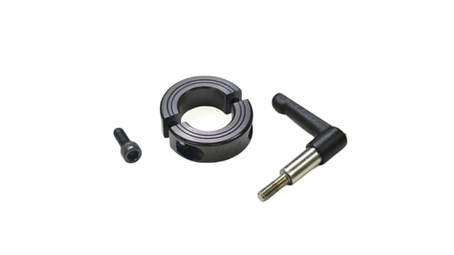 Ruland Shaft Collar, Two Piece, Quick Clamp, OD 28 mm OD, W 13 mm, 1215 Carbon Steel | LV-MSP-12-F