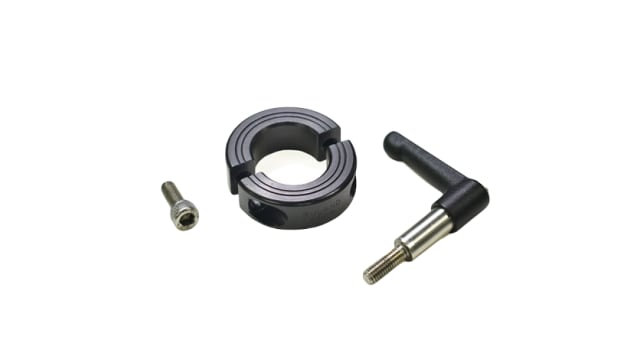 Ruland Shaft Collar, Two Piece, Quick Clamp, OD 34 mm OD, W 13 mm, Anodised Aluminium | LV-MSP-16-AN