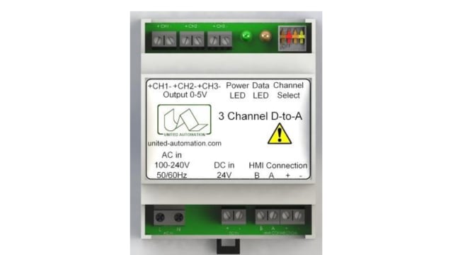 United Automation Remote Handset Space Heater Accessory for use with Automation Control System 9 Channel HMI D/A Signal | A402191