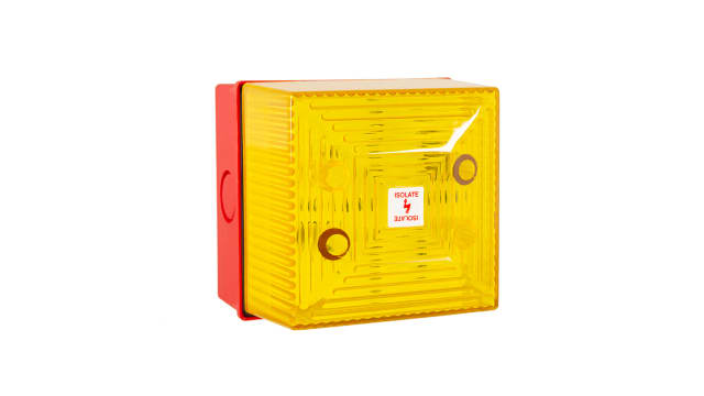 Moflash FD/SD40IS Series Yellow Static Beacon, 16.2 To 26.4 V, Wall Mounted, LED Bulb, IP65 | 245536