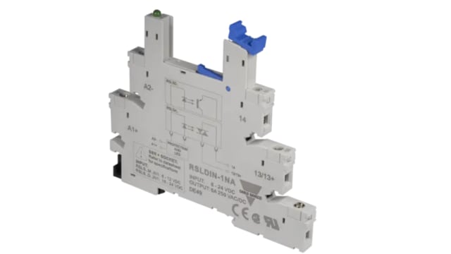 Carlo Gavazzi DIN Adapter for Solid State Relays, RSLDIN-1NAX10 | RSLDIN-1NAX10