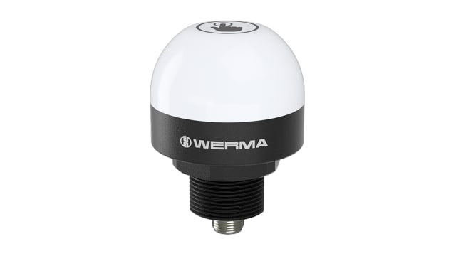 Werma 240 Series Beacon, 24 V, Built-in Mounting, LED Bulb, IP65, IP69K | 240.260.55