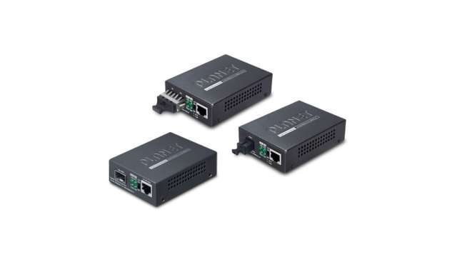 Planet RJ45 Ethernet Media Converter, Copper, 200Mbps, Full Duplex, Half Duplex 550 m | GT-802