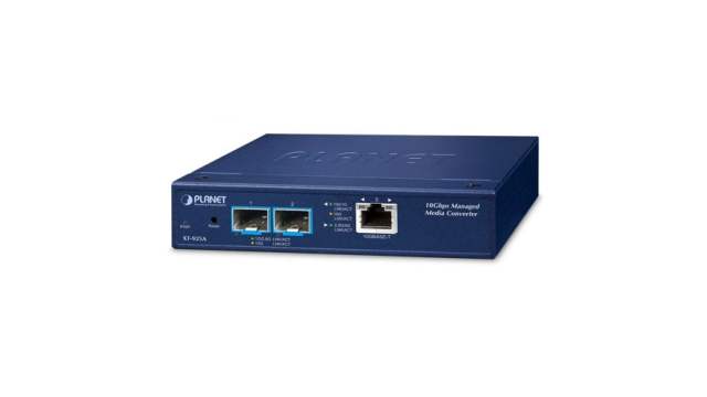 Planet RJ45 Ethernet Media Converter, Copper, 60000Mbps, Half Duplex, Full Duplex 100 km | XT-925A