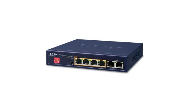 Planet GSD-604HP, Unmanaged 6 Port Network Switch With PoE RJ-45 | GSD-604HP